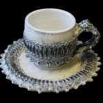 Frilled Gear Cup and Saucer